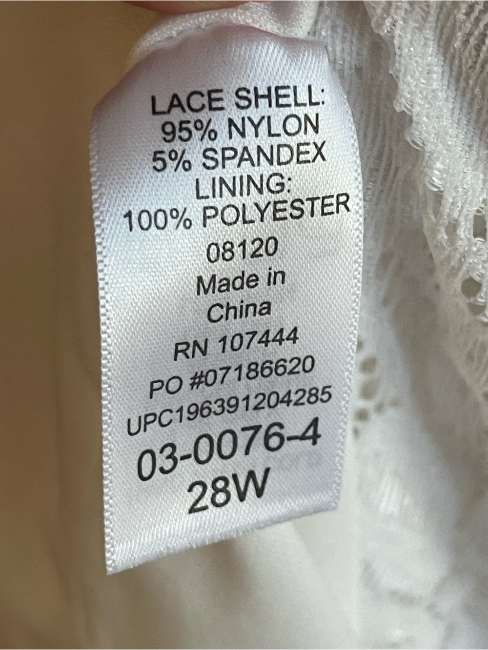NWT Jessica London White Lace Shift Dress Long Sleeve Plus Size 28W - Picture 9 of 10
